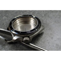 THE-S.COIN.90.ONE POLISHED CUSTOM BEZEL F.SEIKO SKX007 7S26-020O DX.S-20-P