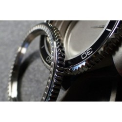 THE-S.COIN.90.ONE POLISHED CUSTOM BEZEL F.SEIKO SKX007 7S26-020O DX.S-20-P