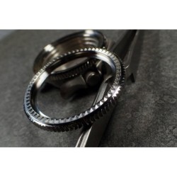 THE-S.COIN.90.ONE POLISHED CUSTOM BEZEL F.SEIKO SKX007 7S26-020O DX.S-20-P