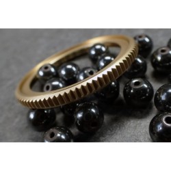 THE-S.COIN.90.ONE GOLD CUSTOM BEZEL F.SEIKO SKX007 7S26-0200 DX.S-20-G