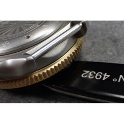 THE-S.COIN.90.ONE GOLD CUSTOM BEZEL F.SEIKO SKX007 7S26-0200 DX.S-20-G