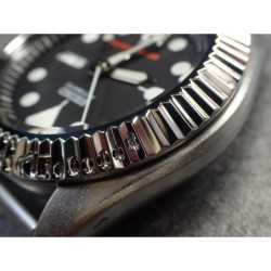 THE-RX-ONE POLISHED CUSTOM BEZEL FOR SEIKO SKX007/09 DX-22-RX