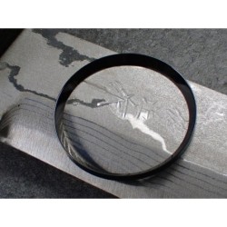 BLACK POLISHAD ST.STEEL CUSTOM CHAPTER RING FOR SEIKO SKX 007 7S26-0020 R-01-PPB