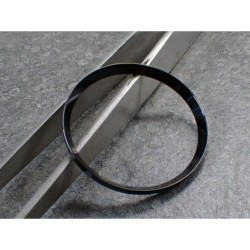 BLACK POLISHAD ST.STEEL CUSTOM CHAPTER RING FOR SEIKO SKX 007 7S26-0020 R-01-PPB