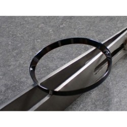 BLACK POLISHAD ST.STEEL CUSTOM CHAPTER RING FOR SEIKO SKX 007 7S26-0020 R-01-PPB