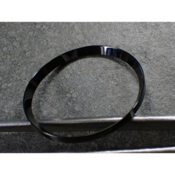 BLACK POLISHAD ST.STEEL CUSTOM CHAPTER RING FOR SEIKO SKX 007 7S26-0020 R-01-PPB