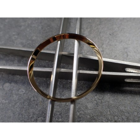 GOLD POLISHED ST.STEEL CUSTOM CHAPTER RING FOR SEIKO SKX 007 7S26-0020 R-01-PPG