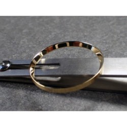 GOLD POLISHED ST.STEEL CUSTOM CHAPTER RING FOR SEIKO SKX 007 7S26-0020 R-01-PPG