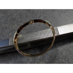 GOLD POLISHED ST.STEEL CUSTOM CHAPTER RING FOR SEIKO SKX 007 7S26-0020 R-01-PPG