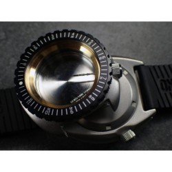 THE . REVENGE . ONE – BLACK- SEIKO SRP NEW TURTLE MOD BEZEL NTD-05-B