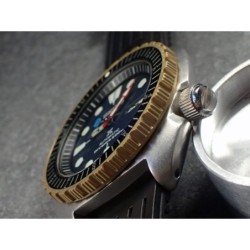 THE . REVENGE . ONE – GOLD- SEIKO SRP NEW TURTLE MOD BEZEL NTD-05-G