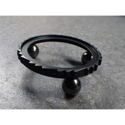 THE  S.KHAOS .ONE - BLACK CUSTOM BEZEL F.SEIKO SKX007 7S26-0200 CASE DX-02-B