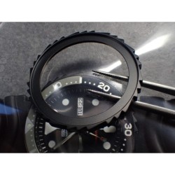 THE  S.KHAOS .ONE - BLACK CUSTOM BEZEL F.SEIKO SKX007 7S26-0200 CASE DX-02-B