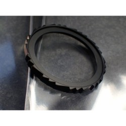 THE  S.KHAOS .ONE - BLACK CUSTOM BEZEL F.SEIKO SKX007 7S26-0200 CASE DX-02-B