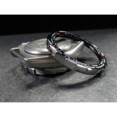 THE-S.LONG.SHARK.ONE  MK.II POLISHED CUSTOM BEZEL F.SEIKO SKX007 7S26-020O DX.S-7-P