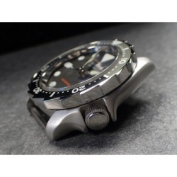 THE-S.LONG.SHARK.ONE  MK.II POLISHED CUSTOM BEZEL F.SEIKO SKX007 7S26-020O DX.S-7-P