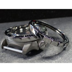 THE-S.LONG.SHARK.ONE  MK.II POLISHED CUSTOM BEZEL F.SEIKO SKX007 7S26-020O DX.S-7-P