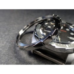 THE-S.LONG.SHARK.ONE  MK.II POLISHED CUSTOM BEZEL F.SEIKO SKX007 7S26-020O DX.S-7-P