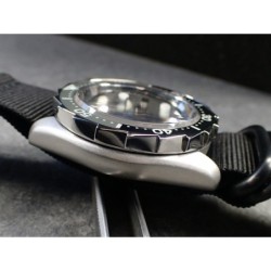 THE-S.LONG.SHARK.ONE  MK.II POLISHED CUSTOM BEZEL F.SEIKO SKX007 7S26-020O DX.S-7-P