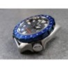 THE-S.LONG.SHARK.ONE  MK.II POLISHED BLUE CUSTOM BEZEL F.SEIKO SKX007 7S26-020O DX.S-7-MB
