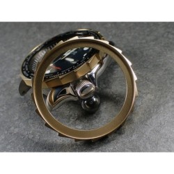 THE-S.LONG.SHARK.ONE  MK.II MATTE GOLD CUSTOM BEZEL F.SEIKO SKX007 7S26-020O DX.S-7-MG