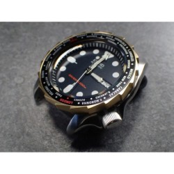 THE-S.LONG.SHARK.ONE  MK.II MATTE GOLD CUSTOM BEZEL F.SEIKO SKX007 7S26-020O DX.S-7-MG