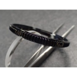 THE-S.COIN.90.ONE BLACK PEARL BEZEL F.SEIKO SKX007 7S26-0200 DX.S-20-BP