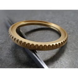 THE-DEEP-SEA-ONE MATTE GOLD CUSTOM BEZEL F.SEIKO SKX007 7S26-020O DX-14-G