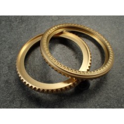 THE-DEEP-SEA-ONE MATTE GOLD CUSTOM BEZEL F.SEIKO SKX007 7S26-020O DX-14-G