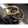 THE-DEEP-SEA-ONE MATTE GOLD CUSTOM BEZEL F.SEIKO SKX007 7S26-020O DX-14-G