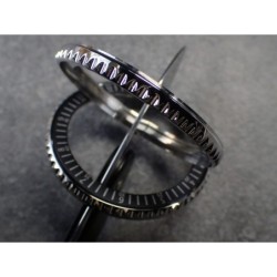 THE-DEEP-SEA-POLISHED CUSTOM BEZEL F.SEIKO SKX007 7S26-020O DX-14-P