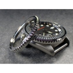 THE-DEEP-SEA-POLISHED CUSTOM BEZEL F.SEIKO SKX007 7S26-020O DX-14-P