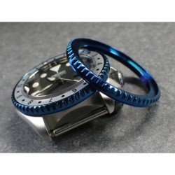 THE-DEEP-SEA-ONE MARINE BLUE CUSTOM BEZEL F.SEIKO SKX007 7S26-020O DX-14-MB