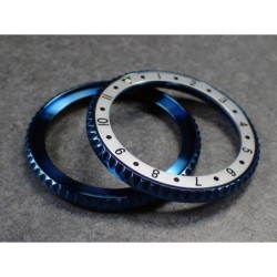 THE-DEEP-SEA-ONE MARINE BLUE CUSTOM BEZEL F.SEIKO SKX007 7S26-020O DX-14-MB