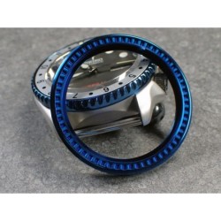 THE-DEEP-SEA-ONE MARINE BLUE CUSTOM BEZEL F.SEIKO SKX007 7S26-020O DX-14-MB