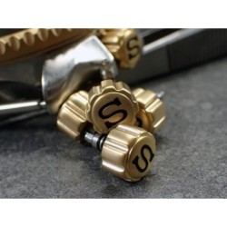 THE- S.ONE GOLD CUSTOM CROWN F.SEIKO SKX007 7S26-0200 CR-01-G