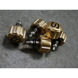 THE- S.ONE GOLD CUSTOM CROWN F.SEIKO SKX007 7S26-0200 CR-01-G