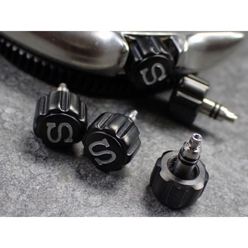 THE- S.ONE BLACK CUSTOM CROWN F.SEIKO SKX007 7S26-0200 CR-01-B