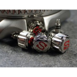 THE- S.ONE POLISHED+RED CROWN F.SEIKO SKX007 7S26-0200 CR-01-P-R