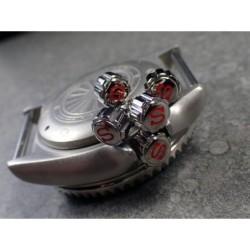 THE- S.ONE POLISHED+RED CROWN F.SEIKO SKX007 7S26-0200 CR-01-P-R