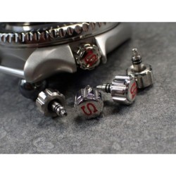 THE- S.ONE POLISHED+RED CROWN F.SEIKO SKX007 7S26-0200 CR-01-P-R