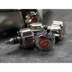 THE- S.ONE POLISHED+RED CROWN F.SEIKO SKX007 7S26-0200 CR-01-P-R