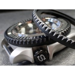 THE-DEEP-SEA-ONE BLACK CUSTOM BEZEL F.SEIKO SKX007 7S26-020O DX-14-B