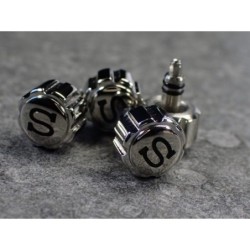 THE- S.ONE POLISHED+BLACK CROWN F.SEIKO SKX007 7S26-0200 CR-01-P-B