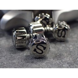 THE- S.ONE POLISHED+BLACK CROWN F.SEIKO SKX007 7S26-0200 CR-01-P-B