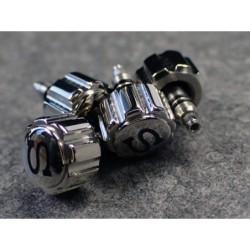 THE- S.ONE POLISHED+BLACK CROWN F.SEIKO SKX007 7S26-0200 CR-01-P-B