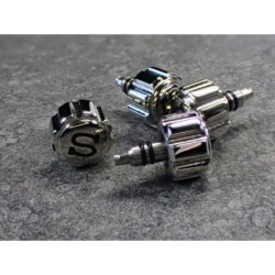 THE- S.ONE POLISHED+BLACK CROWN F.SEIKO SKX007 7S26-0200 CR-01-P-B