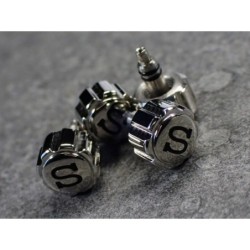 THE- S.ONE POLISHED+BLACK CROWN F.SEIKO SKX007 7S26-0200 CR-01-P-B