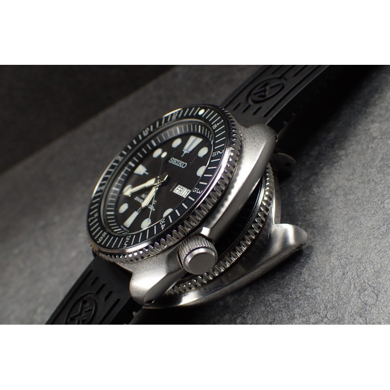 THE . SUPER . COIN . ONE - POLISHED- SEIKO SRP NEW TURTLE MOD BEZEL NTD-04-P