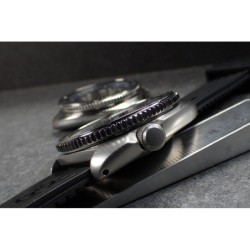 THE . SUPER . COIN . ONE - POLISHED- SEIKO SRP NEW TURTLE MOD BEZEL NTD-04-P